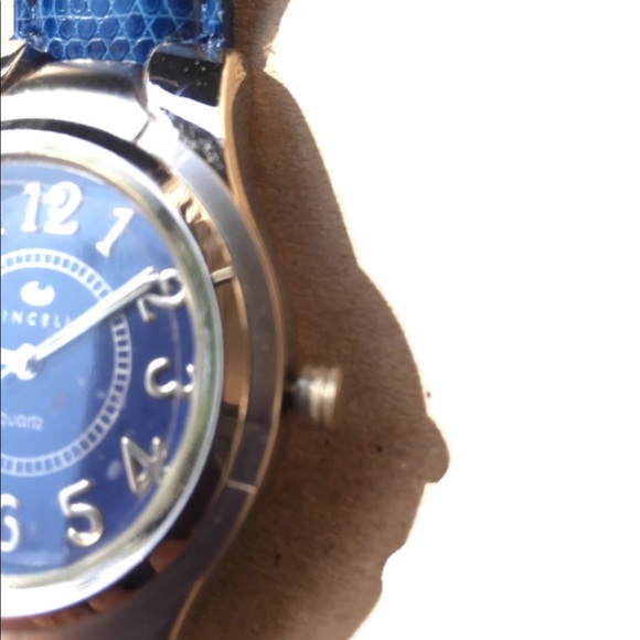 Blue Vincelli Watch with Faux Snake Skin Band - Picture 3 of 7